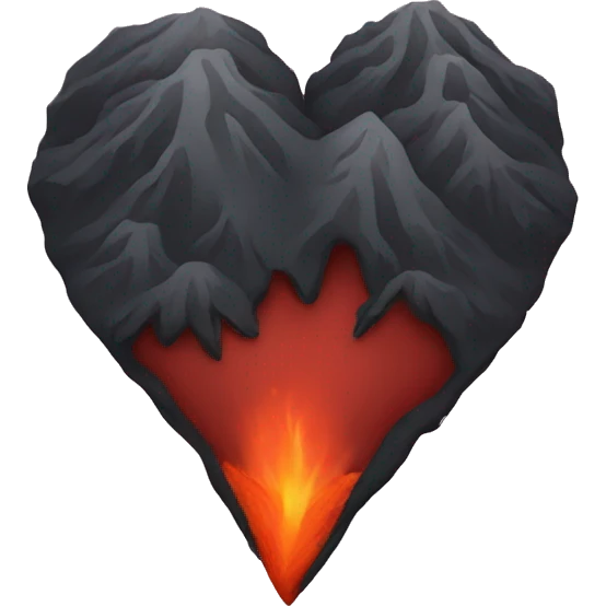 volcano heart emoji