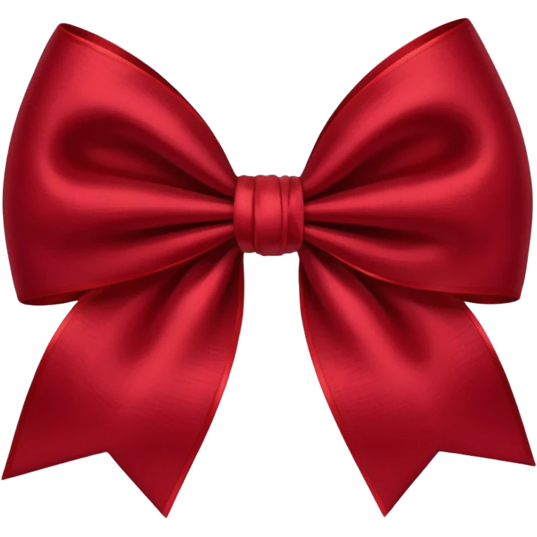 dark red bow emoji