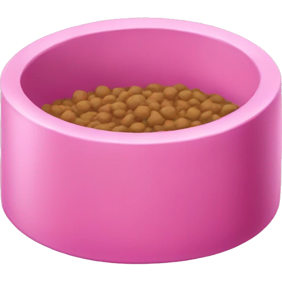 Pink kibble emoji