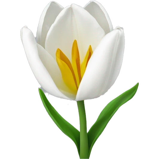 tulipes blanche  emoji