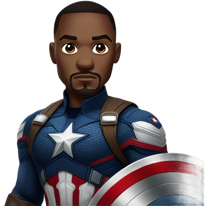 Anthony Mackie Captain America emoji