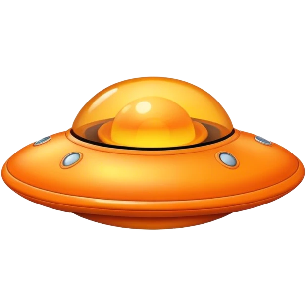 orange ufo cuto  emoji