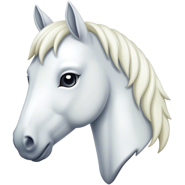 white horsie emoji