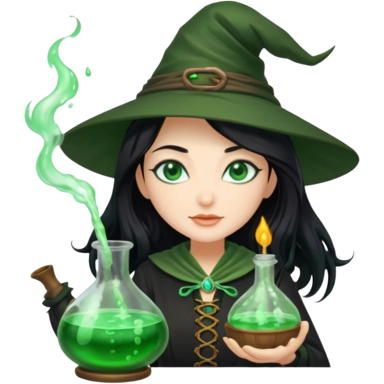 green witch cooking potion emoji