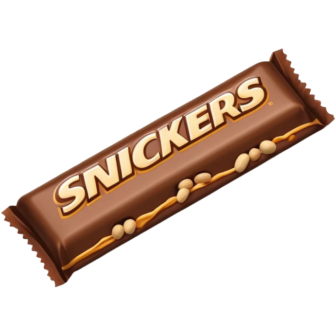 Snickers chocolate bar emoji