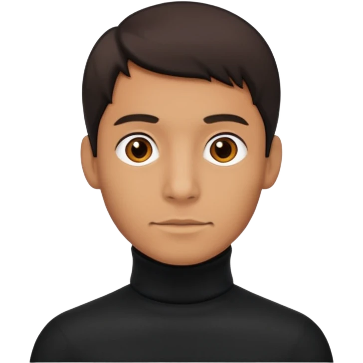 man in turtle neck emoji