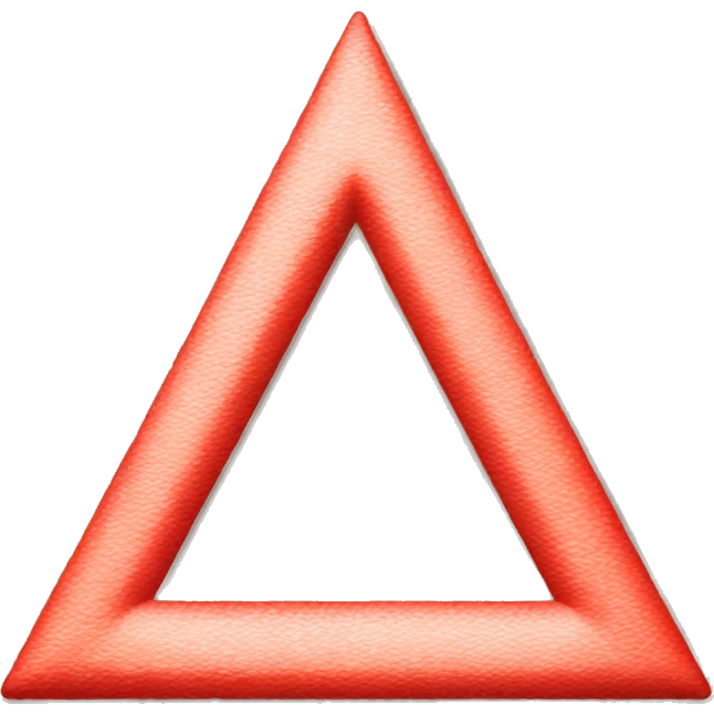 red triangle  emoji