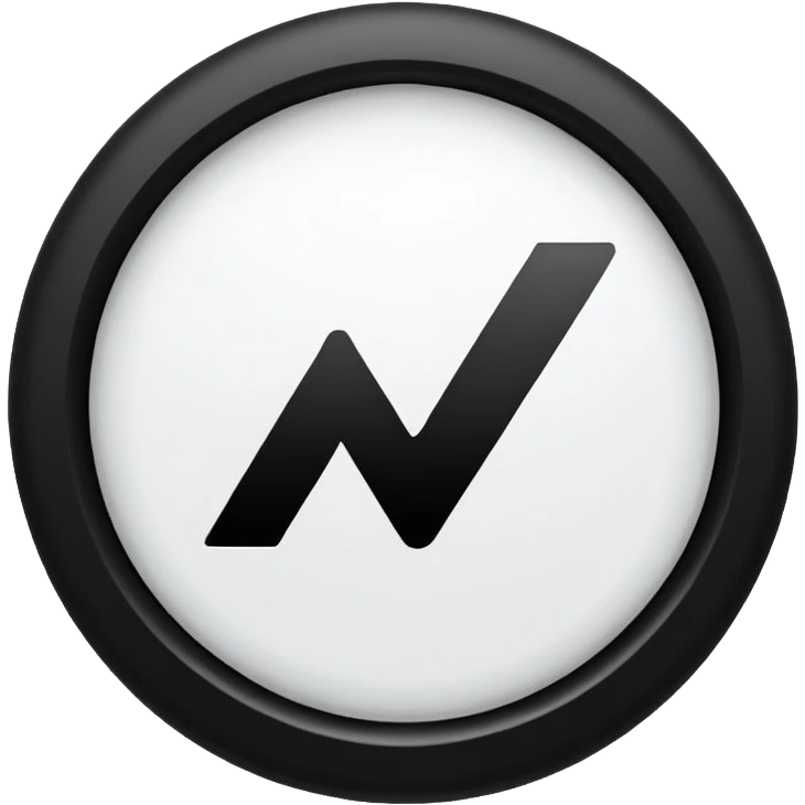 White circle with black checkmark in the middle emoji