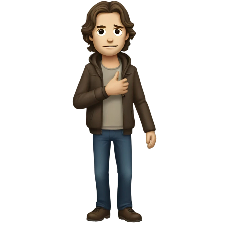 Sam Winchester throwing up emoji
