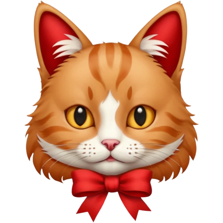 Cat with ribbon emoji
