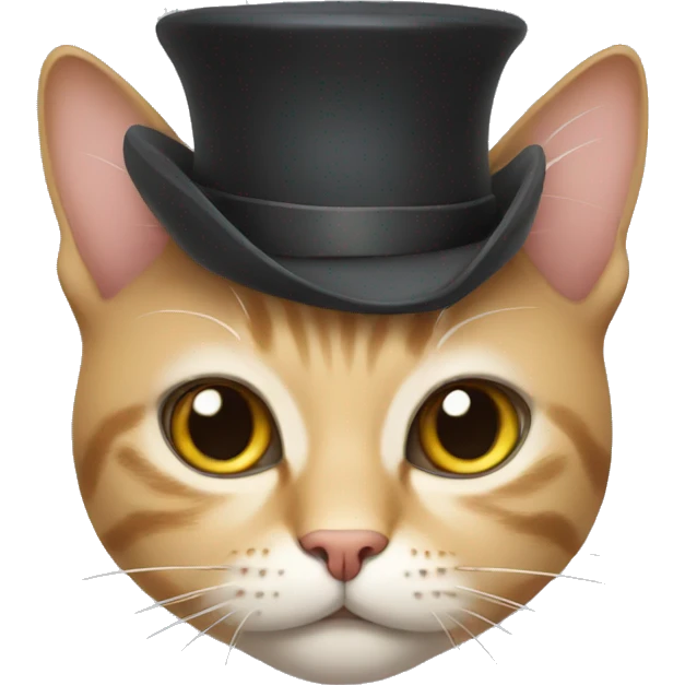 Cat with hat emoji