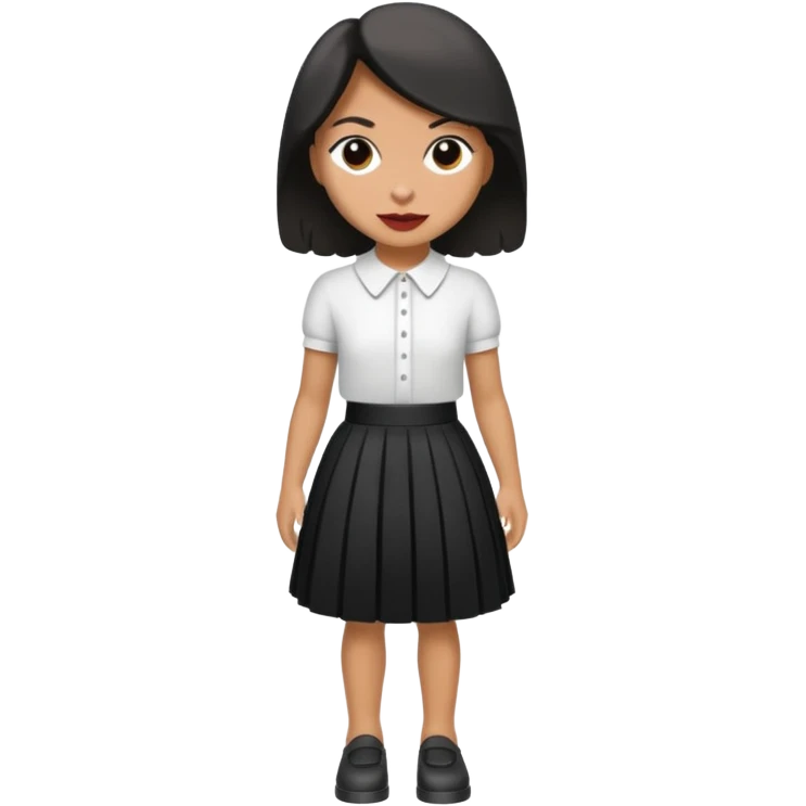 berger autralien noir et blanc avec une jupe emoji