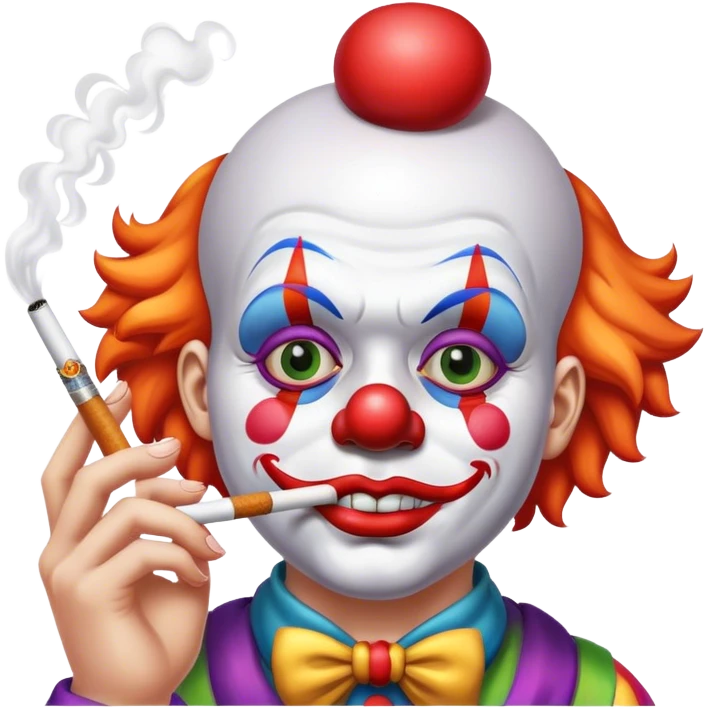 clown smoking emoji