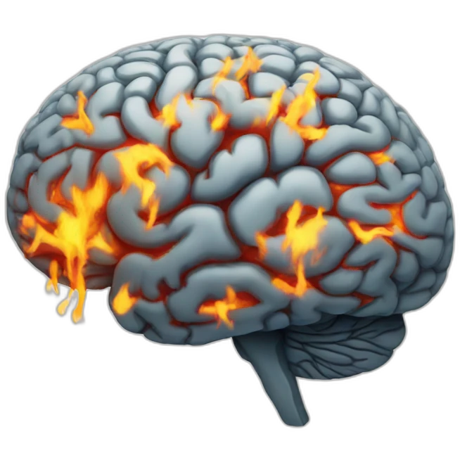 brain on fire emoji