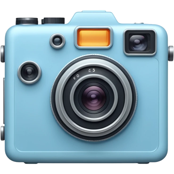 Light blue camera  emoji