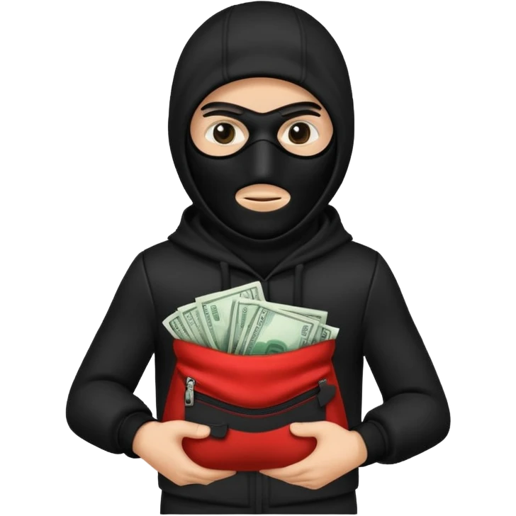 As un emoji de un ladrón  emoji
