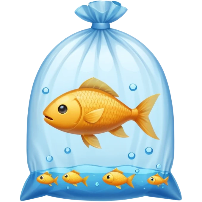 1 ios  fish inside a plastic bag  emoji