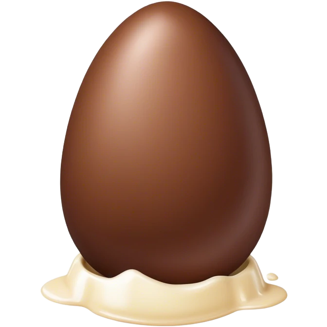 chocolate egg half packaged emoji