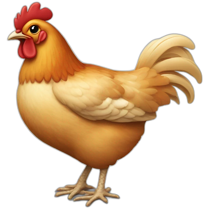 Petit poulet musclé emoji