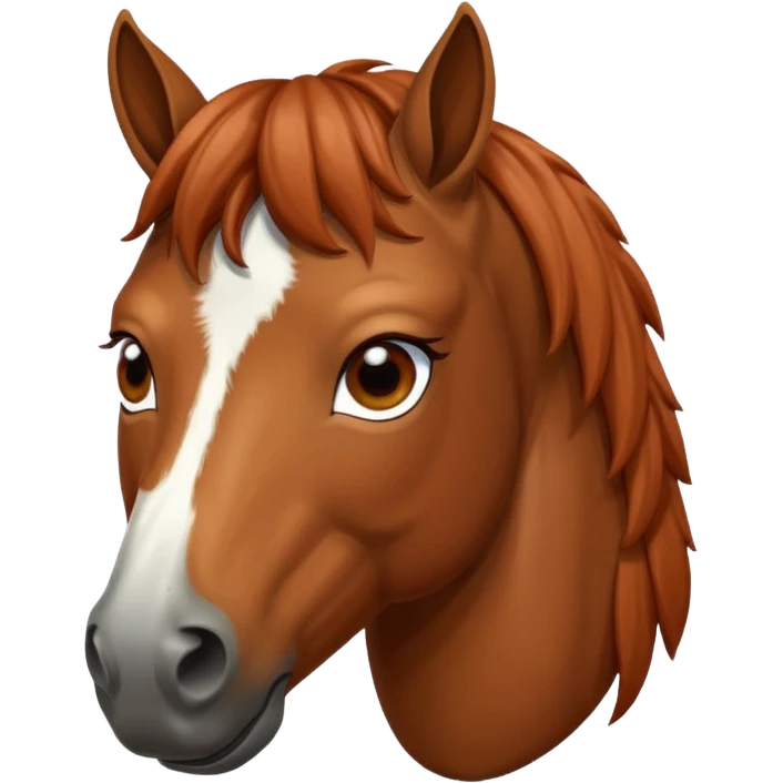 A horse covering her eyes with the hooves emoji
