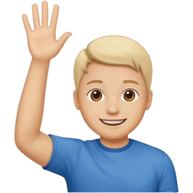 Person waving emoji