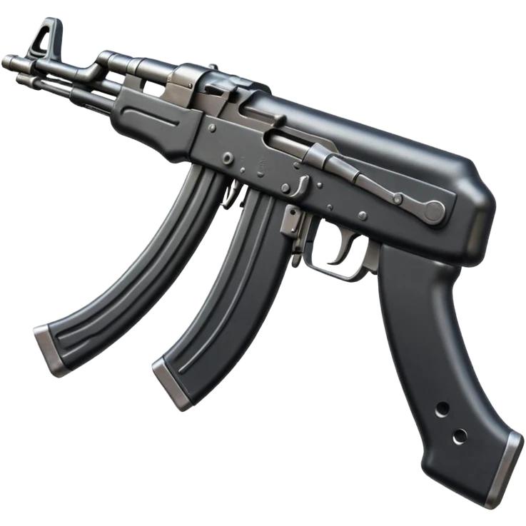 ak-47, horizontal, facing right  emoji