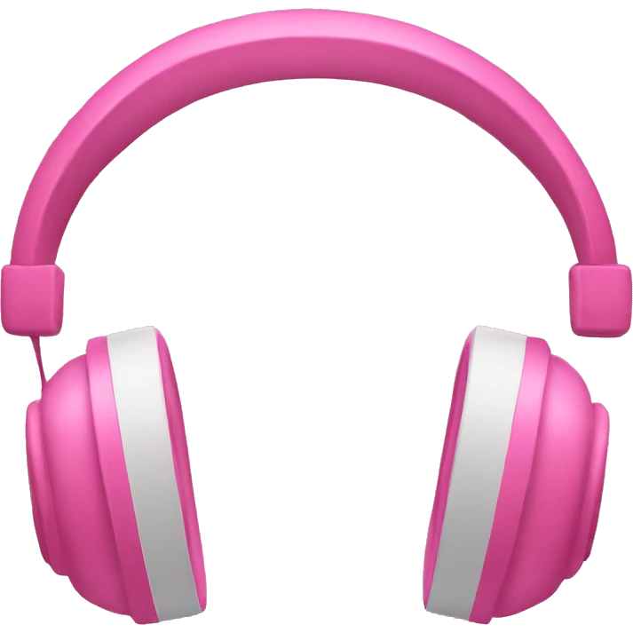 Pink headphones  emoji