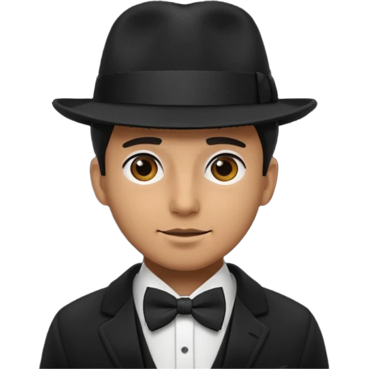 Bow Ties, Coats, and hat, man emoji