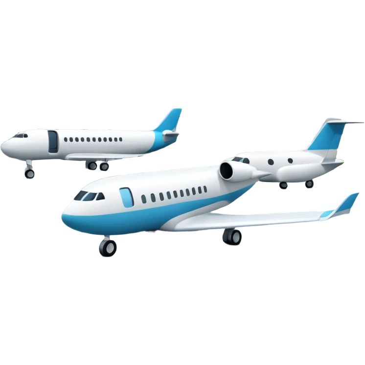 3d terminal building, planes emoji