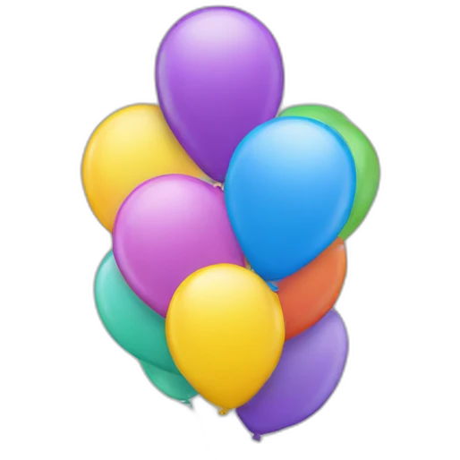 balloons arc emoji