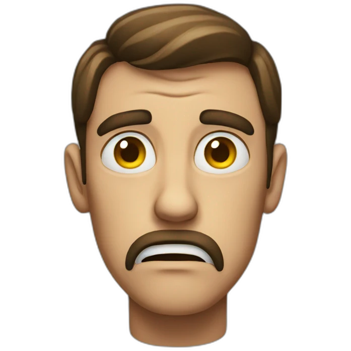 Disgusted  emoji