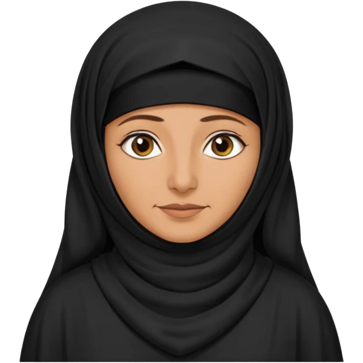 an old emirati women wearing traditional cloths covers her face with burg'a a;; the cloths and burqa'a are black no accessories UAE vibes emoji
