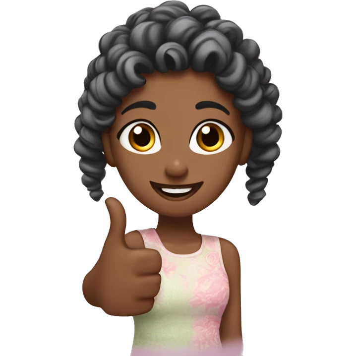 Girly thumbs up ￼ emoji