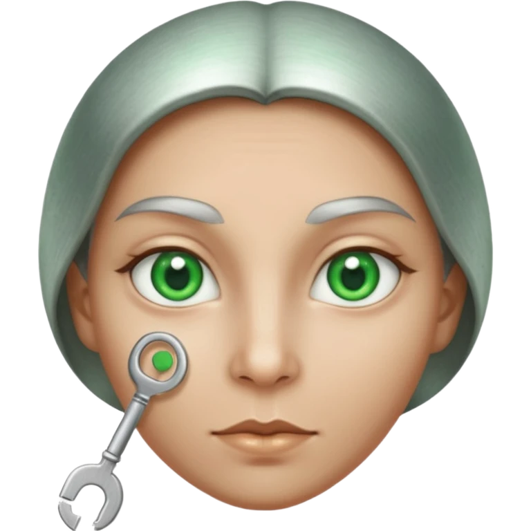 EYE KEY CHIN GARLIC emoji