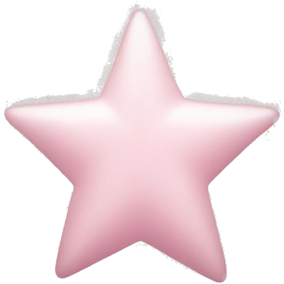 pale pink star sparkle emoji