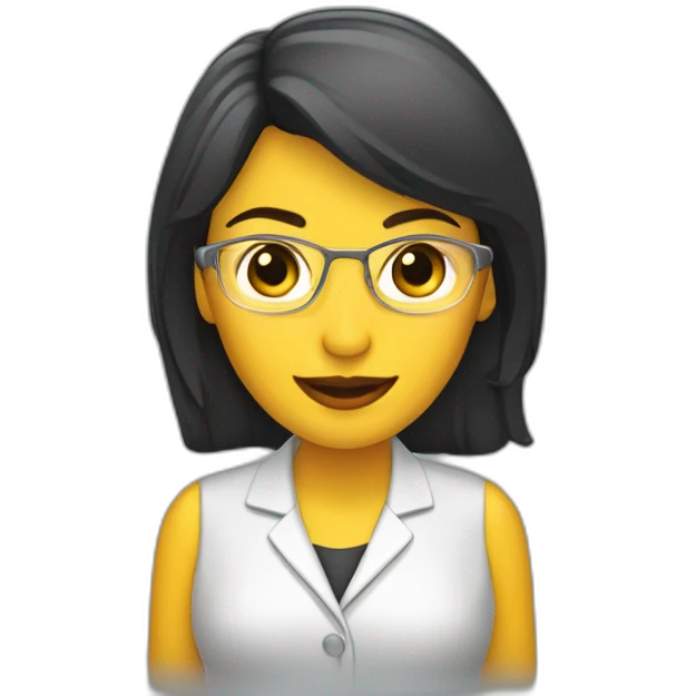chica periodista con microfono de reportera emoji