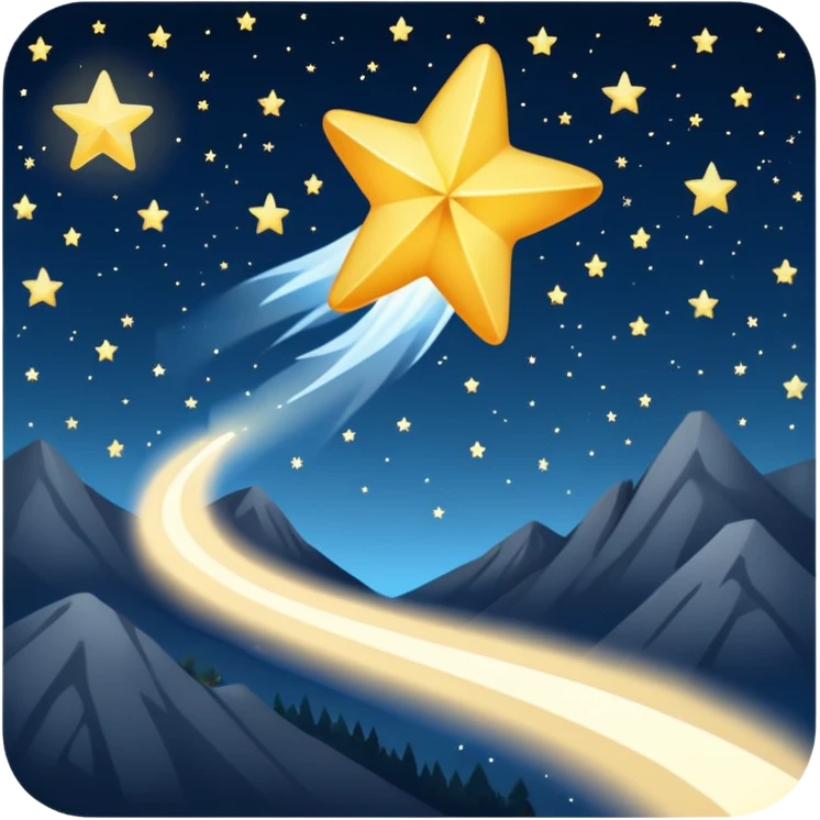 falling star emoji