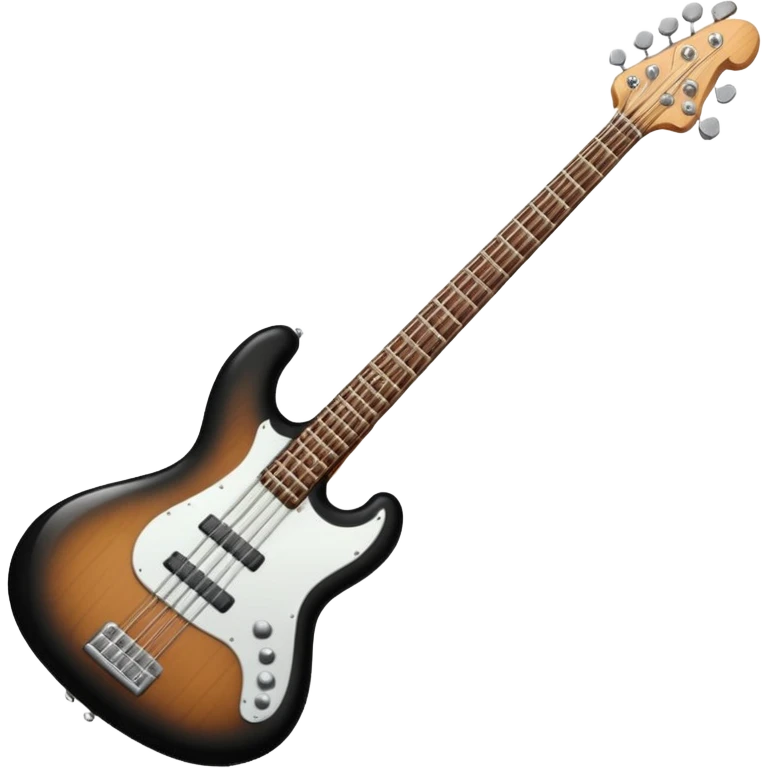 Guitarra negra bajo emoji
