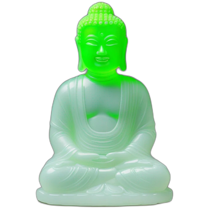 Bouddha uranium glass emoji