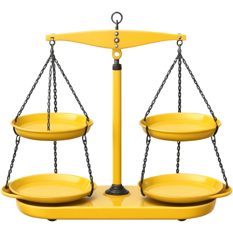 Hanging Balance Scale yellow  emoji