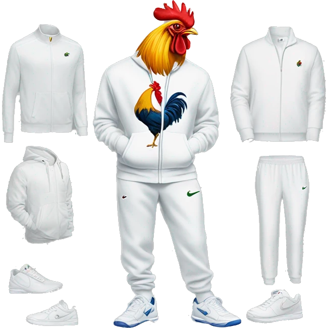 gym rooster lacoste tracksuit nike shoes emoji