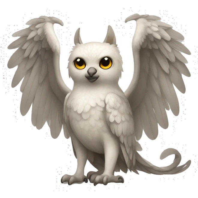Cute cool winged animal hybrid full body  emoji