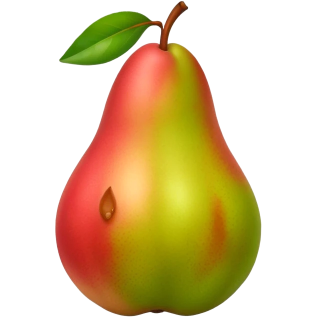 pear with red blush  emoji