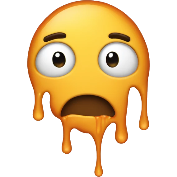 melting face emoji