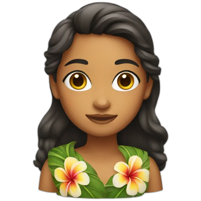 hawai girl emoji
