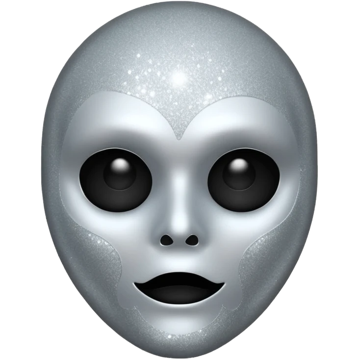 mask Ghost face glitter  emoji