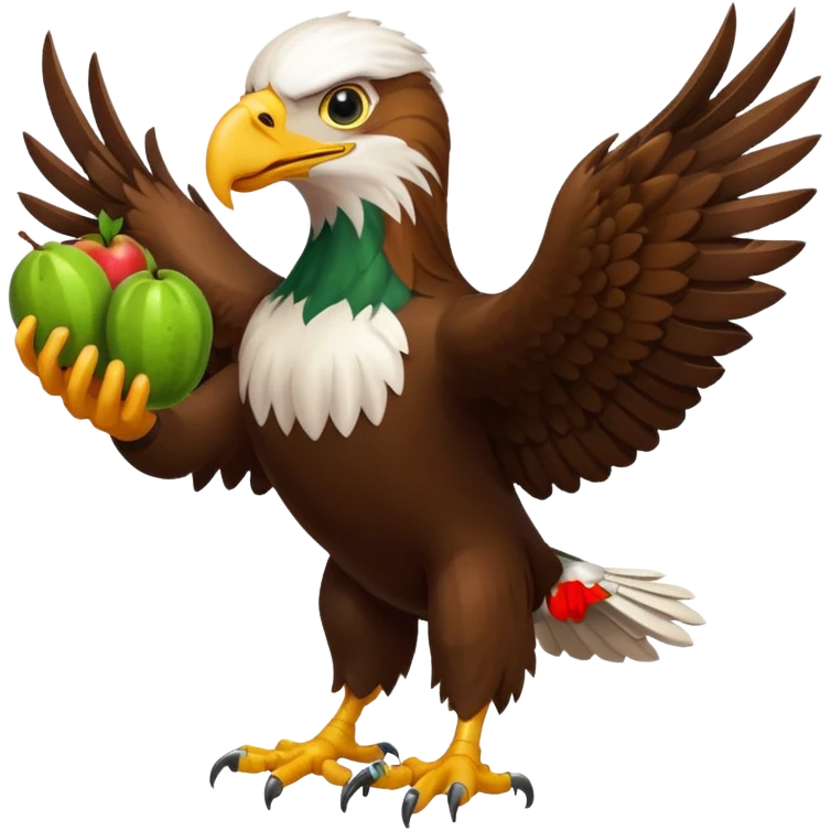 eagle holding a bloxfrits fruit emoji