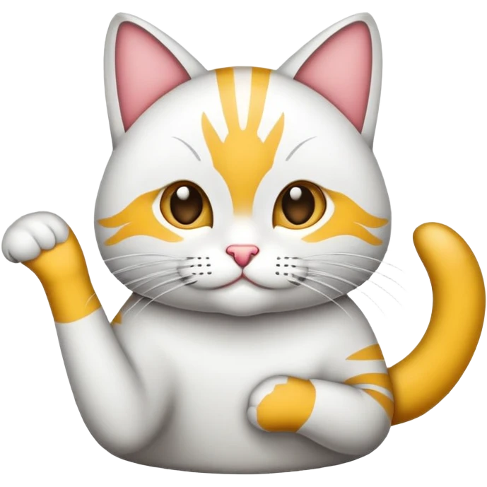 Абиссинский кот в костюме  emoji