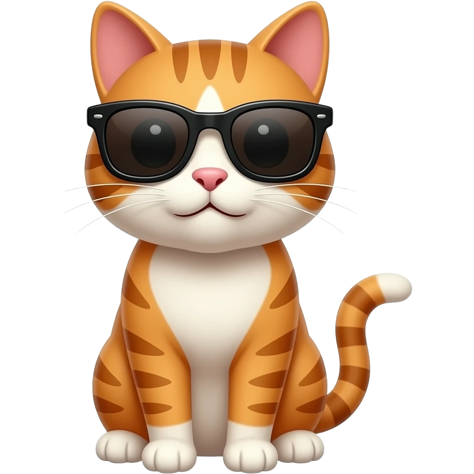 Cat wearing sunglasses emoji