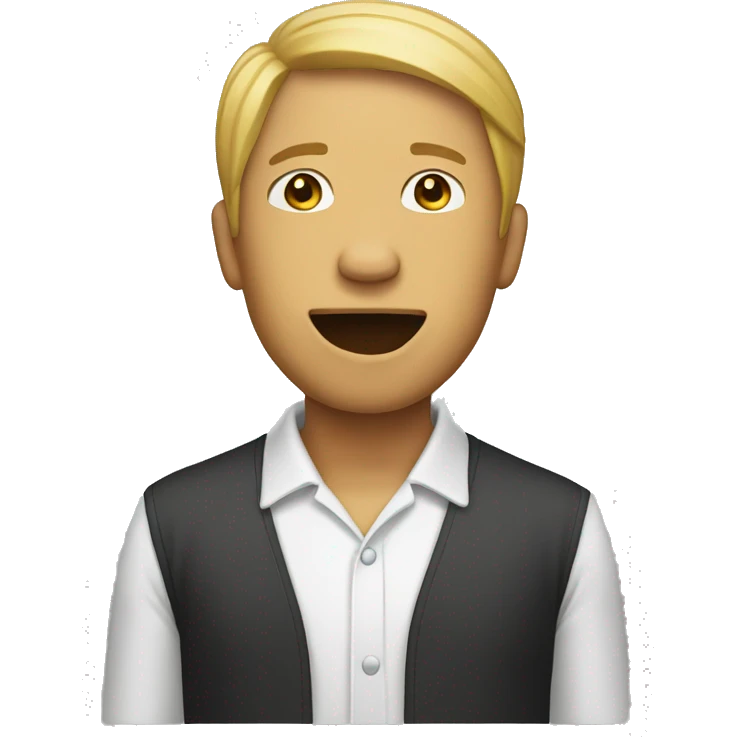 emoji of person from the side with open mouth profile view emoji